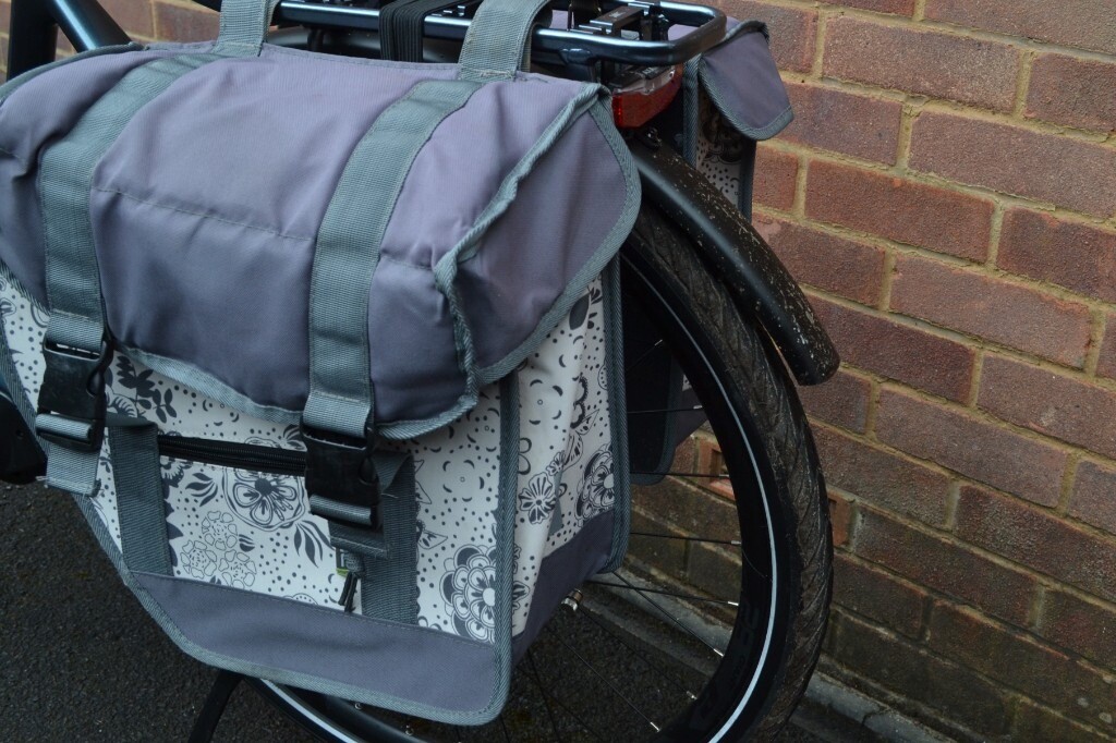 floral bike panniers